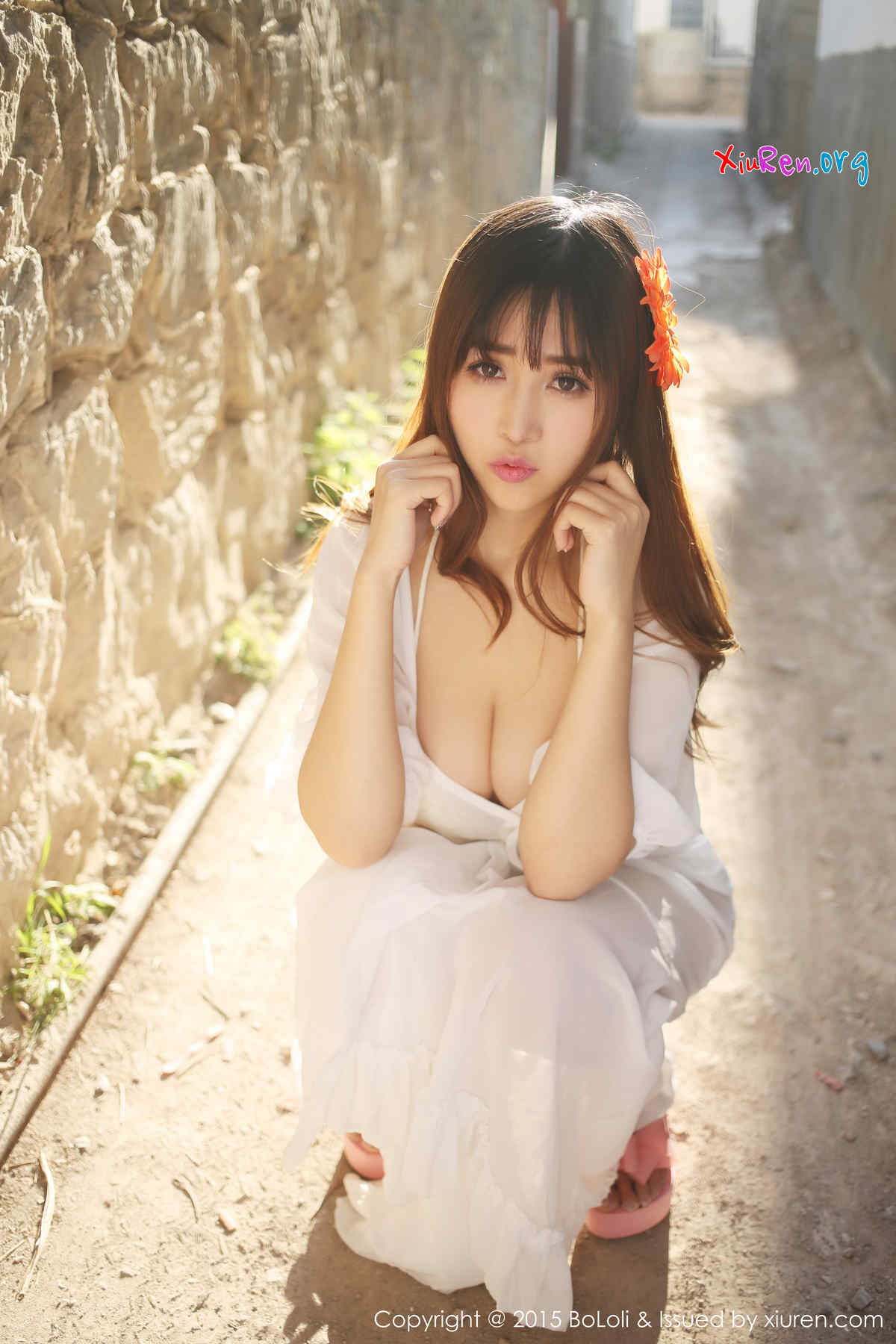 [BoLoli波萝社] VOL.004 推女郎张优双马尾爆乳内衣外拍 50P